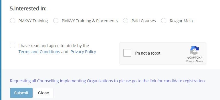 PMKVY registration process training center