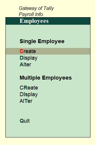 Create Employee List